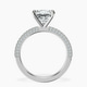 Platinum Grace Micro pavé Eternity Lab Diamond Ring side right image one