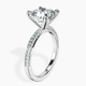 Platinum Grace Micro pavé Eternity Lab Diamond Ring standing product image one