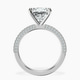 Platinum Grace Micro pavé Eternity Lab Diamond Ring side right image one