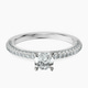 14kt White Gold Grace Micro pavé Eternity Lab Diamond Ring front image