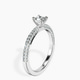 14kt White Gold Grace Micro pavé Eternity Lab Diamond Ring standing product image one