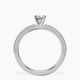 14kt White Gold Grace Micro pavé Eternity Lab Diamond Ring side right image one