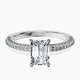 14ct White Gold Grace Micro pavé Eternity Lab Diamond Ring front image