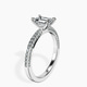 14ct White Gold Grace Micro pavé Eternity Lab Diamond Ring standing product image one