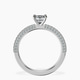 14ct White Gold Grace Micro pavé Eternity Lab Diamond Ring side right image one