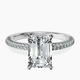Platinum Grace Micro pavé Eternity Lab Diamond Ring front image