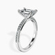 Platinum Grace Micro pavé Eternity Lab Diamond Ring standing product image one