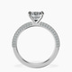Platinum Grace Micro pavé Eternity Lab Diamond Ring side right image one