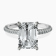 Platinum Grace Micro pavé Eternity Lab Diamond Ring front image