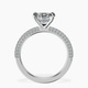 Platinum Grace Micro pavé Eternity Lab Diamond Ring side right image one