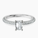 Platinum Grace Micro pavé Eternity Lab Diamond Ring front image
