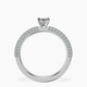 Platinum Grace Micro pavé Eternity Lab Diamond Ring side right image one