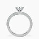Platinum Grace Micro pavé Eternity Lab Diamond Ring side right image one