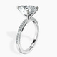 Platinum Grace Micro pavé Eternity Lab Diamond Ring standing product image one