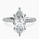 10kt White Gold Grace Micro pavé Eternity Lab Diamond Ring front image