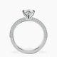 10kt White Gold Grace Micro pavé Eternity Lab Diamond Ring side right image one