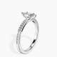 Platinum Grace Micro pavé Eternity Lab Diamond Ring standing product image one