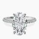 Platinum Grace Micro pavé Eternity Lab Diamond Ring front image