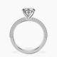 Platinum Grace Micro pavé Eternity Lab Diamond Ring side right image one