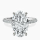 Platinum Grace Micro pavé Eternity Lab Diamond Ring front image