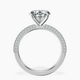 Platinum Grace Micro pavé Eternity Lab Diamond Ring side right image one