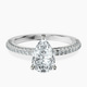 14kt White Gold Grace Micro pavé Eternity Lab Diamond Ring front image