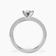 14kt White Gold Grace Micro pavé Eternity Lab Diamond Ring side right image one
