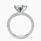 18kt White Gold Grace Micro pavé Eternity Lab Diamond Ring side right image one
