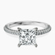 Platinum Grace Micro pavé Eternity Lab Diamond Ring front image