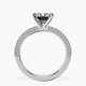 Platinum Grace Micro pavé Eternity Lab Diamond Ring side right image one