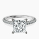 18kt White Gold Grace Micro pavé Eternity Lab Diamond Ring front image