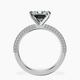 18kt White Gold Grace Micro pavé Eternity Lab Diamond Ring side right image one