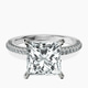 10kt White Gold Grace Micro pavé Eternity Lab Diamond Ring front image