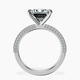 10kt White Gold Grace Micro pavé Eternity Lab Diamond Ring side right image one