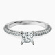 14kt White Gold Grace Micro pavé Eternity Lab Diamond Ring front image