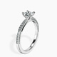 14kt White Gold Grace Micro pavé Eternity Lab Diamond Ring standing product image one