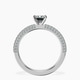 14kt White Gold Grace Micro pavé Eternity Lab Diamond Ring side right image one