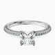 Platinum Grace Micro pavé Eternity Lab Diamond Ring front image