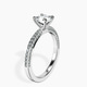 Platinum Grace Micro pavé Eternity Lab Diamond Ring standing product image one