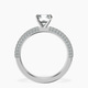 Platinum Grace Micro pavé Eternity Lab Diamond Ring side right image one