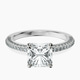 Platinum Grace Micro pavé Eternity Lab Diamond Ring front image