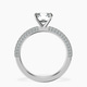 Platinum Grace Micro pavé Eternity Lab Diamond Ring side right image one