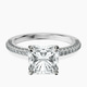 10kt White Gold Grace Micro pavé Eternity Lab Diamond Ring front image