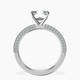 10kt White Gold Grace Micro pavé Eternity Lab Diamond Ring side right image one