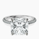 18ct White Gold Grace Micro pavé Eternity Lab Diamond Ring front image