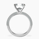18ct White Gold Grace Micro pavé Eternity Lab Diamond Ring side right image one