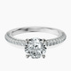 Platinum Grace Micro pavé Eternity Lab Diamond Ring front image