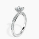 Platinum Grace Micro pavé Eternity Lab Diamond Ring standing product image one