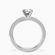 Platinum Grace Micro pavé Eternity Lab Diamond Ring side right image one