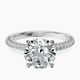 Platinum Grace Micro pavé Eternity Lab Diamond Ring front image